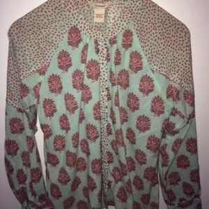 Sundance Rosalie Block Print Blouse